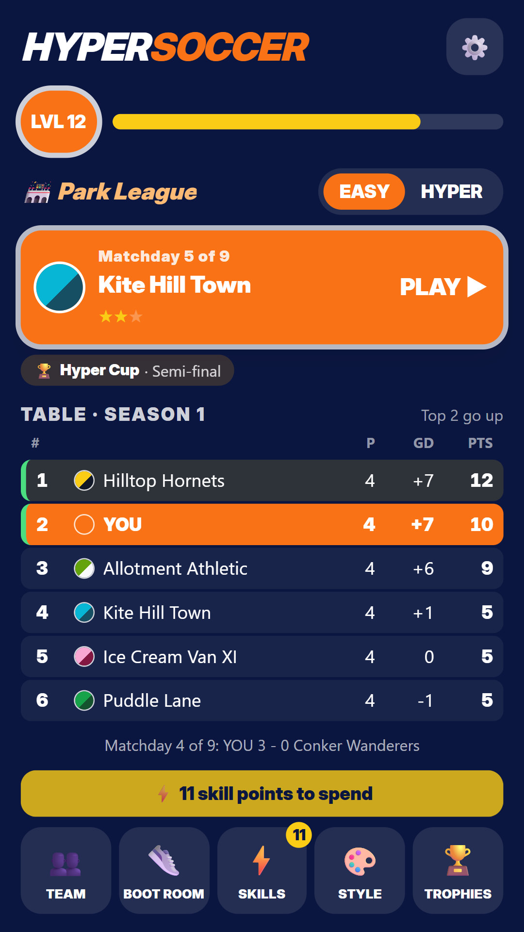 HyperSoccer: Football Career screenshot